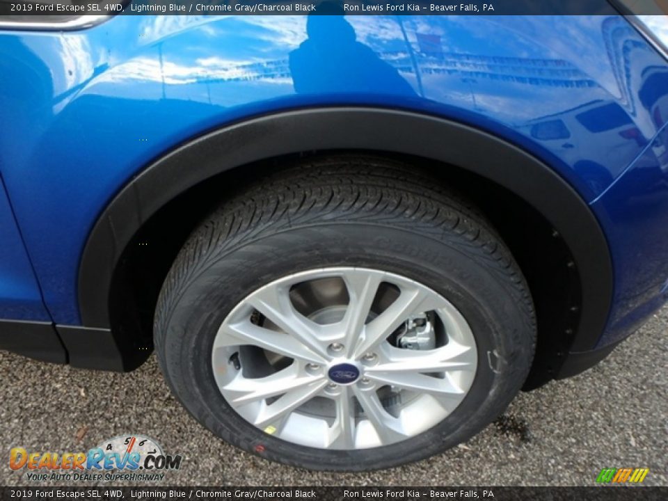 2019 Ford Escape SEL 4WD Lightning Blue / Chromite Gray/Charcoal Black Photo #10