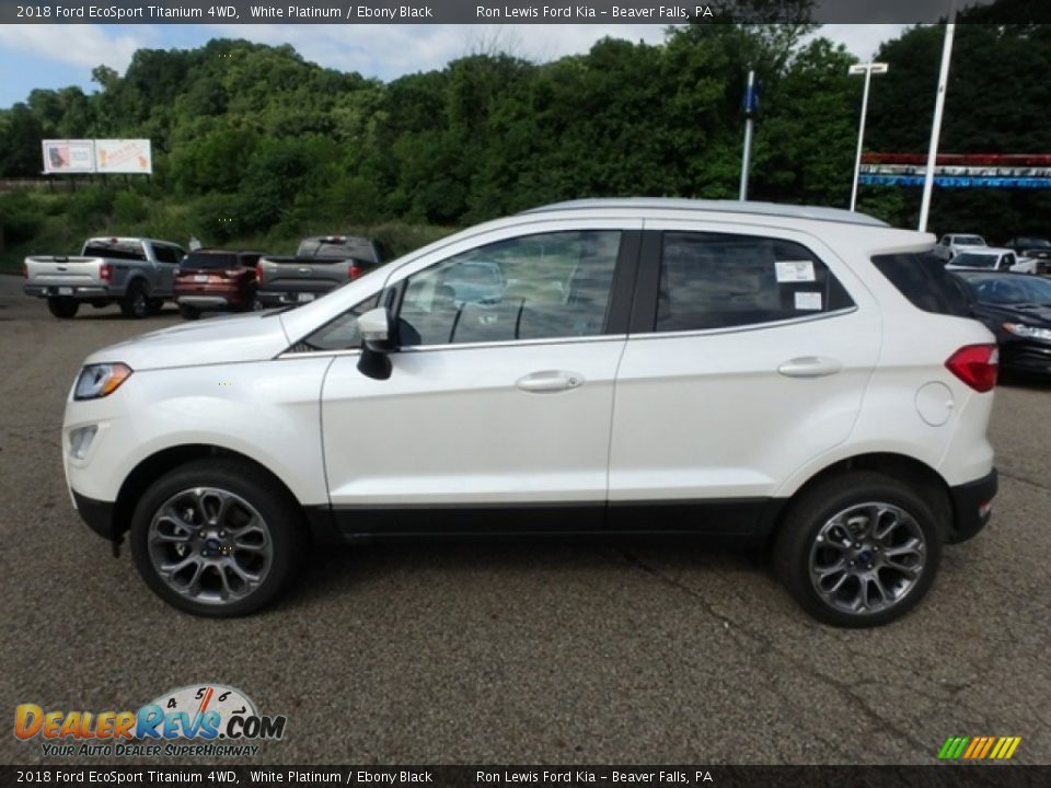 2018 Ford EcoSport Titanium 4WD White Platinum / Ebony Black Photo #7