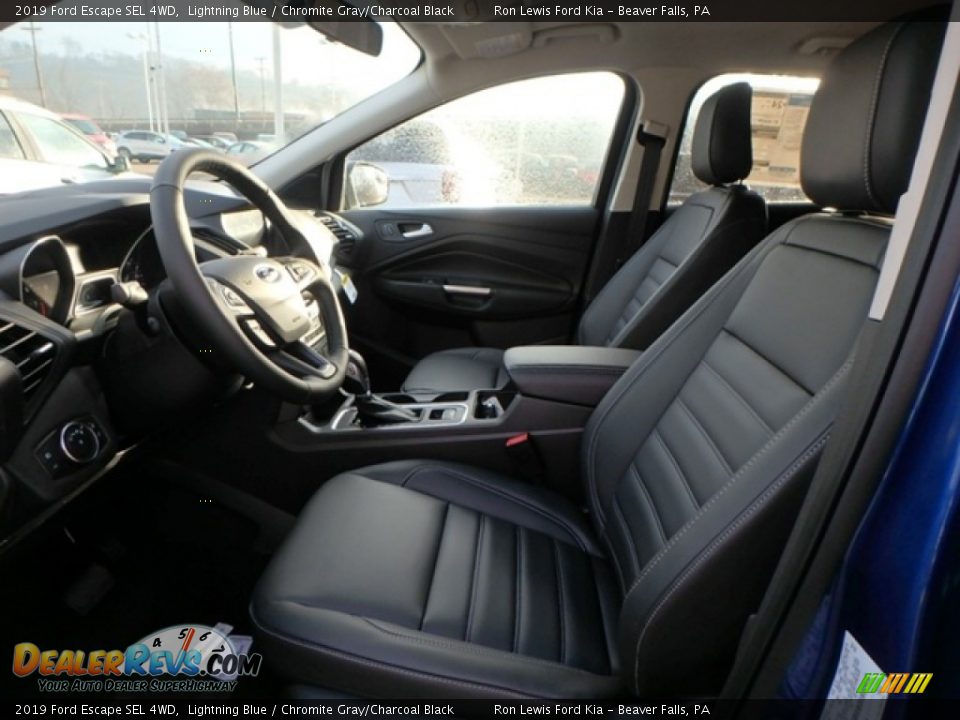 2019 Ford Escape SEL 4WD Lightning Blue / Chromite Gray/Charcoal Black Photo #11