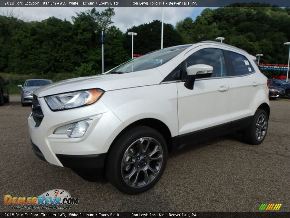 2018 Ford EcoSport Titanium 4WD White Platinum / Ebony Black Photo #8