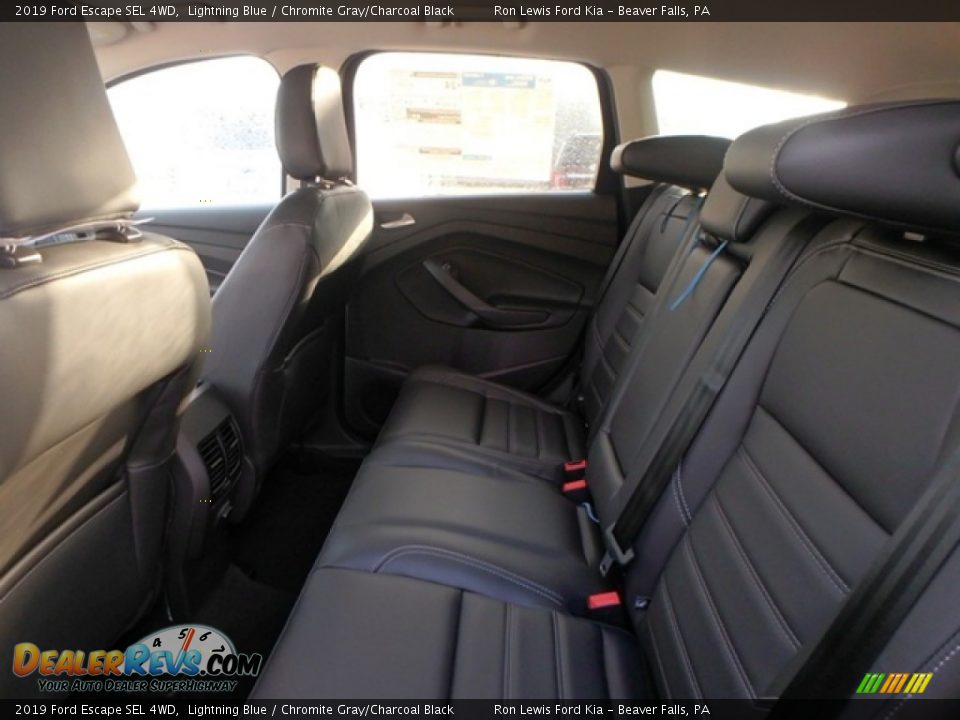 2019 Ford Escape SEL 4WD Lightning Blue / Chromite Gray/Charcoal Black Photo #12
