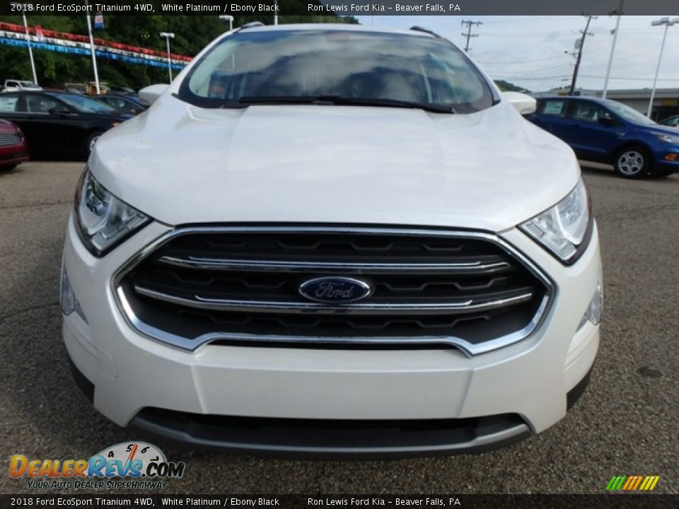 2018 Ford EcoSport Titanium 4WD White Platinum / Ebony Black Photo #9