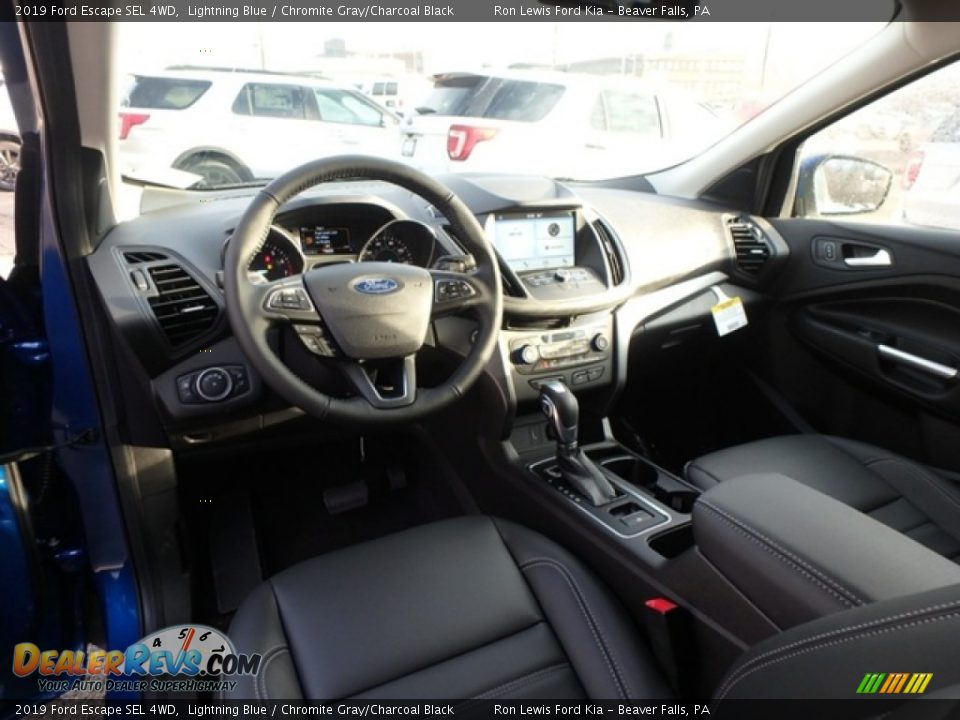 2019 Ford Escape SEL 4WD Lightning Blue / Chromite Gray/Charcoal Black Photo #13