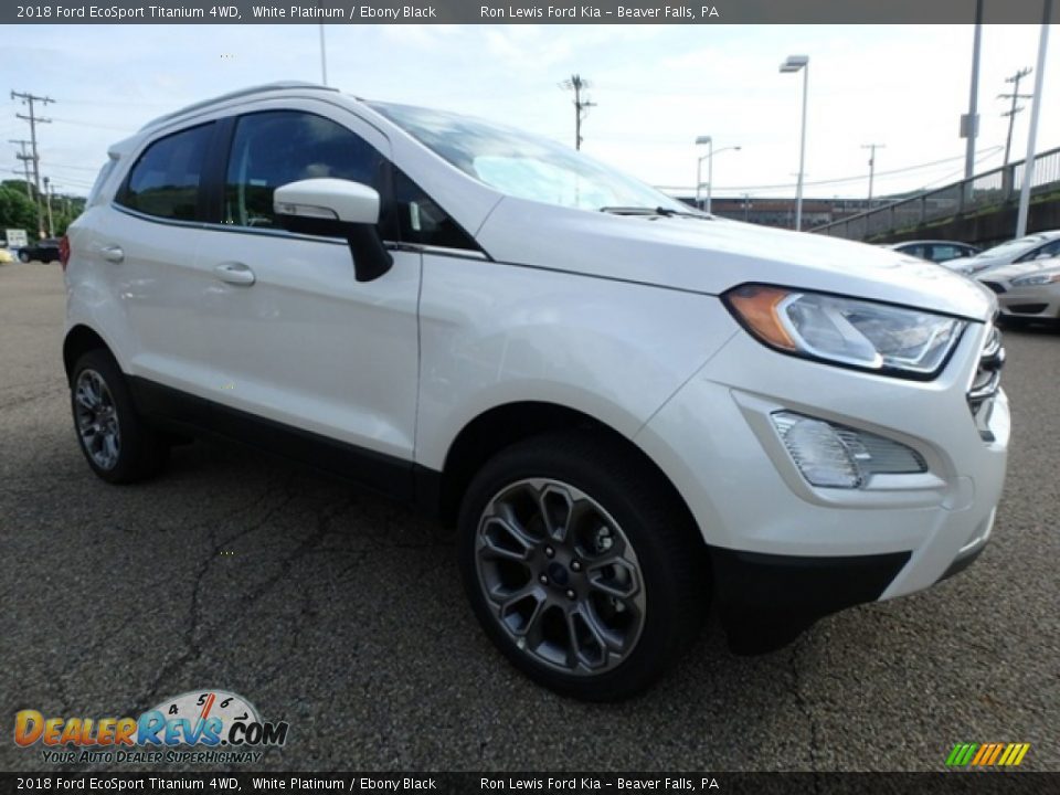 2018 Ford EcoSport Titanium 4WD White Platinum / Ebony Black Photo #10