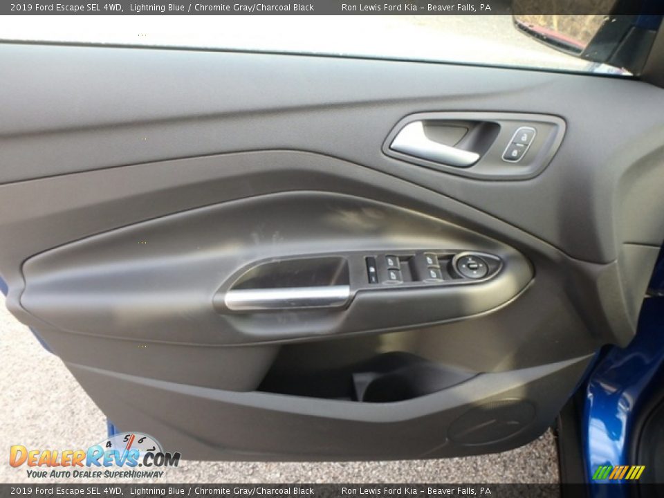 2019 Ford Escape SEL 4WD Lightning Blue / Chromite Gray/Charcoal Black Photo #14