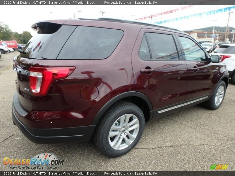 2019 Ford Explorer XLT 4WD Burgundy Velvet / Medium Black Photo #2
