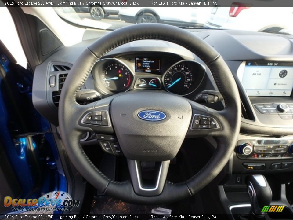2019 Ford Escape SEL 4WD Lightning Blue / Chromite Gray/Charcoal Black Photo #17