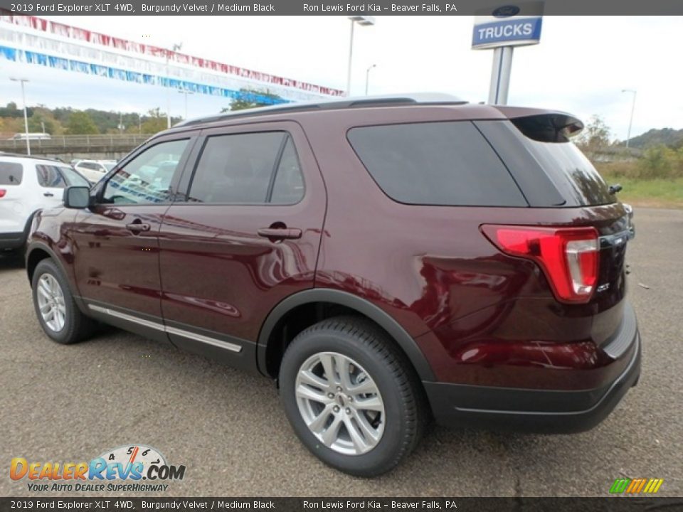 2019 Ford Explorer XLT 4WD Burgundy Velvet / Medium Black Photo #5