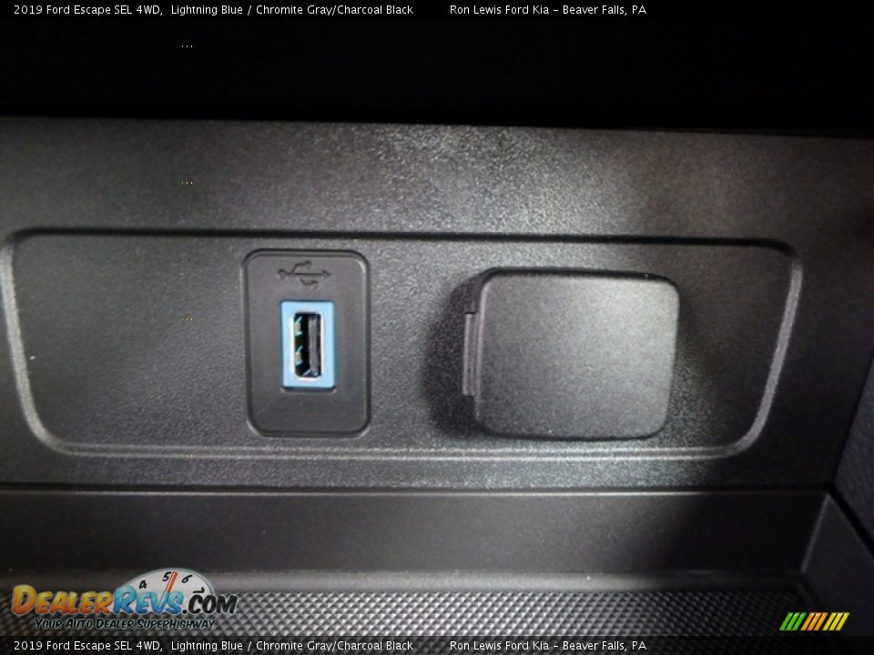 2019 Ford Escape SEL 4WD Lightning Blue / Chromite Gray/Charcoal Black Photo #19