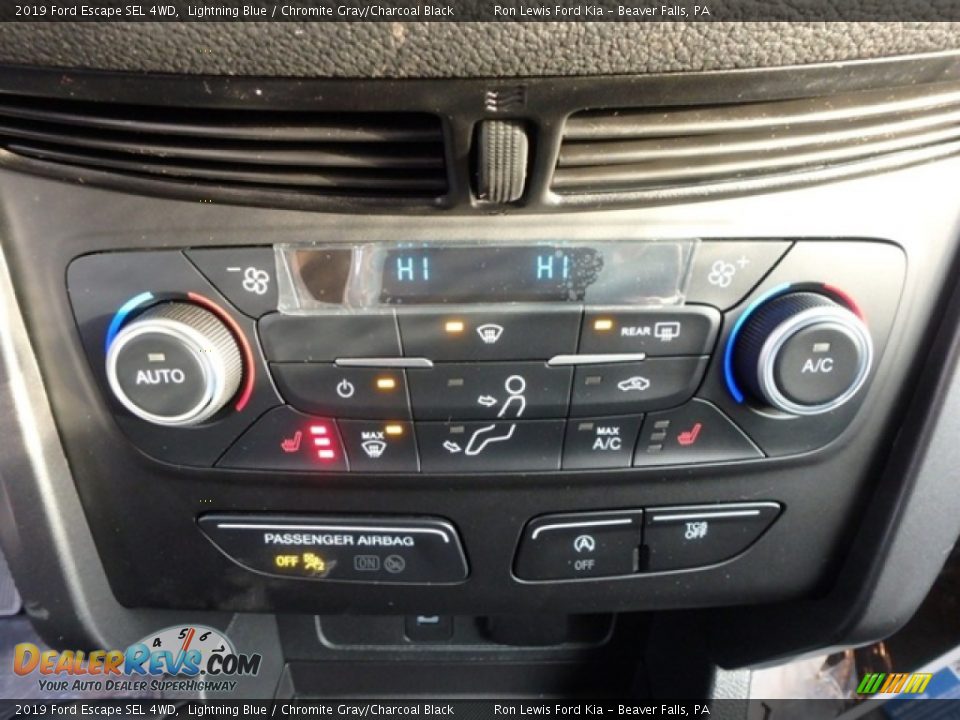 2019 Ford Escape SEL 4WD Lightning Blue / Chromite Gray/Charcoal Black Photo #20