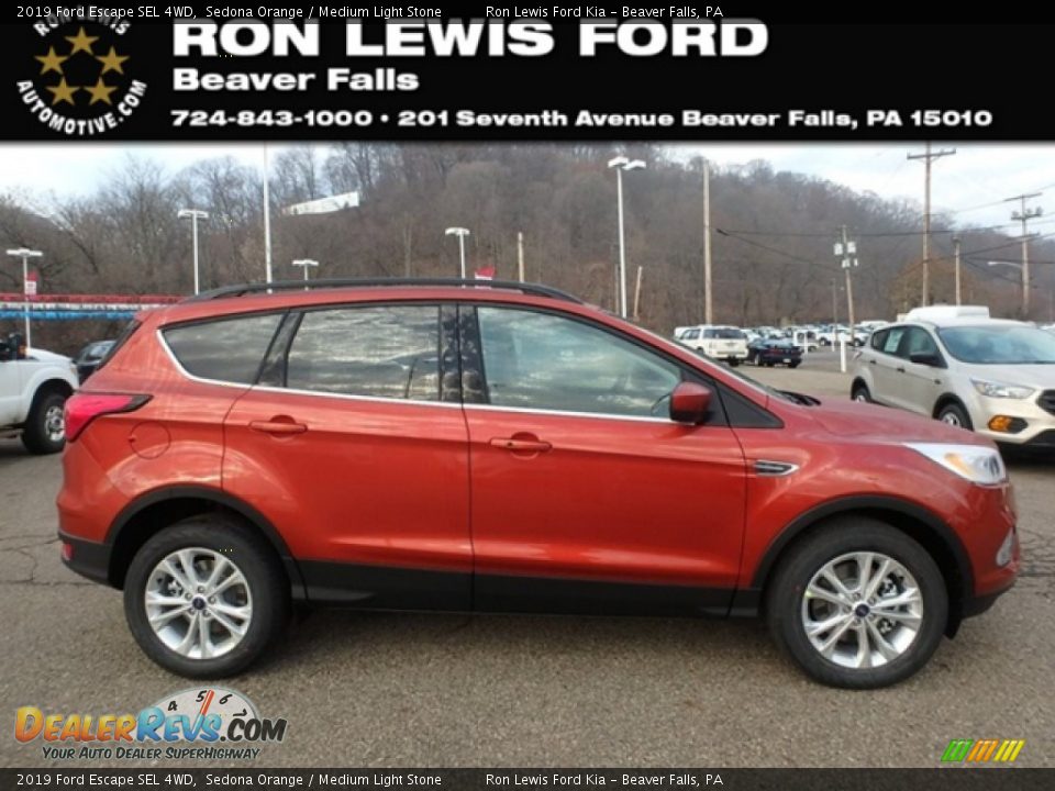 2019 Ford Escape SEL 4WD Sedona Orange / Medium Light Stone Photo #1