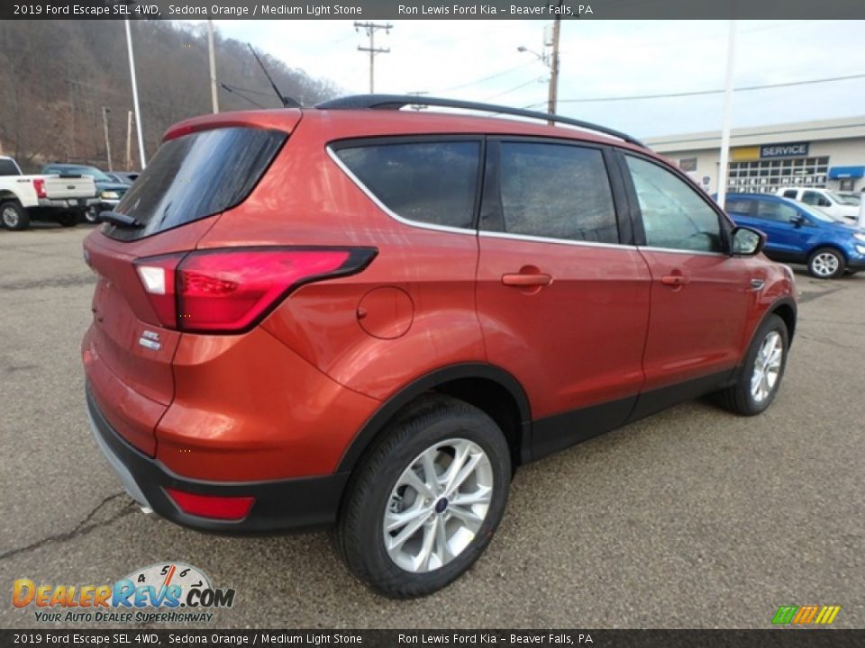 2019 Ford Escape SEL 4WD Sedona Orange / Medium Light Stone Photo #2