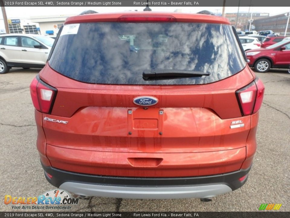 2019 Ford Escape SEL 4WD Sedona Orange / Medium Light Stone Photo #3