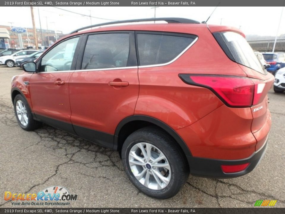2019 Ford Escape SEL 4WD Sedona Orange / Medium Light Stone Photo #5
