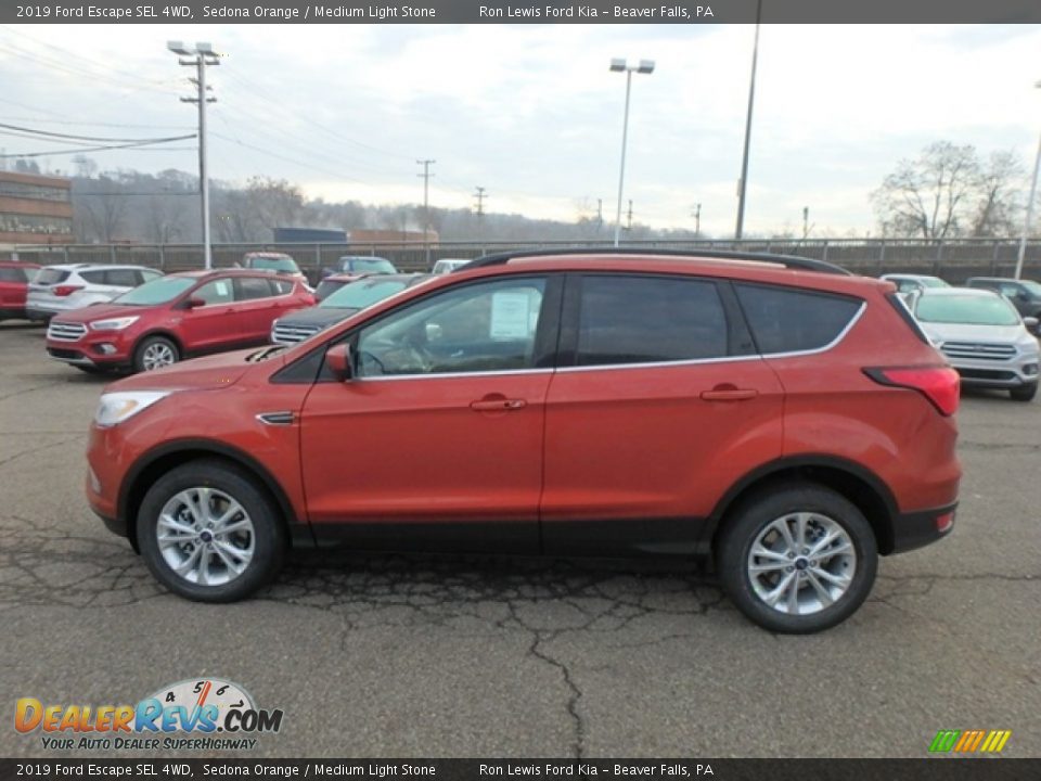 2019 Ford Escape SEL 4WD Sedona Orange / Medium Light Stone Photo #6