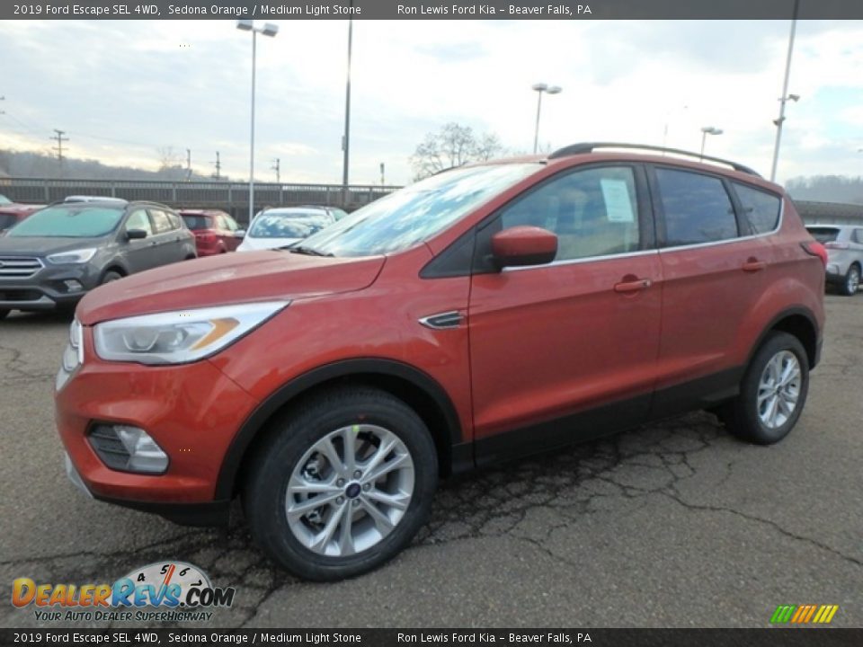 2019 Ford Escape SEL 4WD Sedona Orange / Medium Light Stone Photo #7