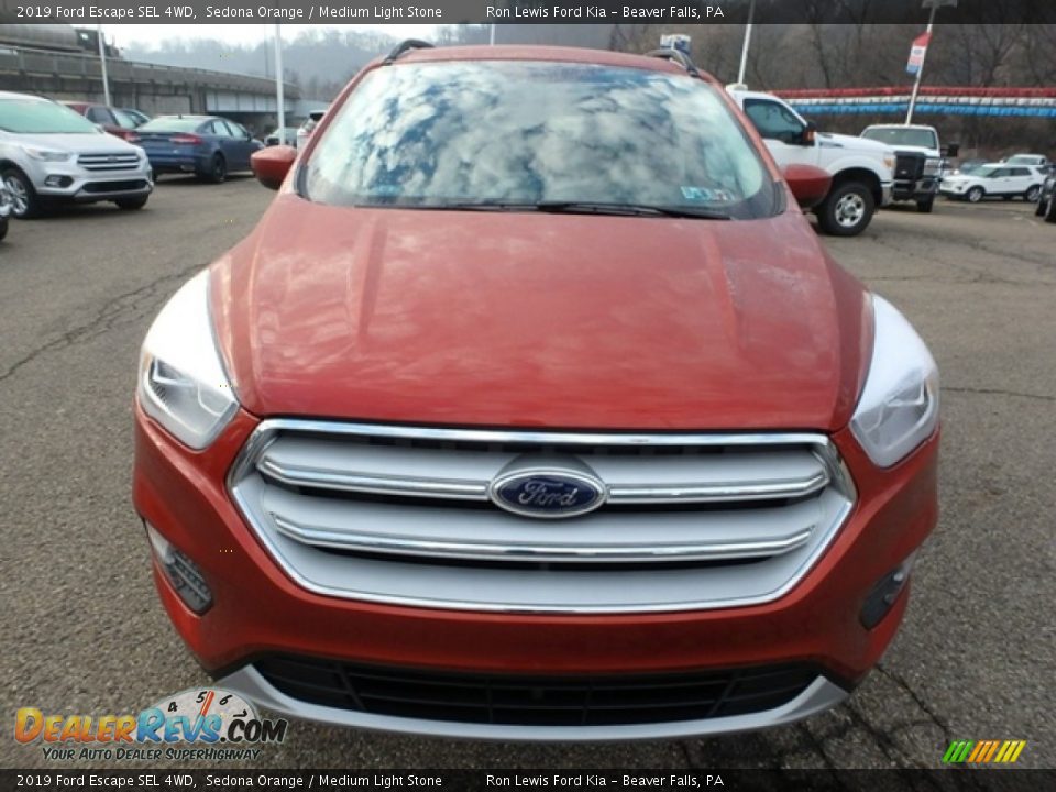 2019 Ford Escape SEL 4WD Sedona Orange / Medium Light Stone Photo #8