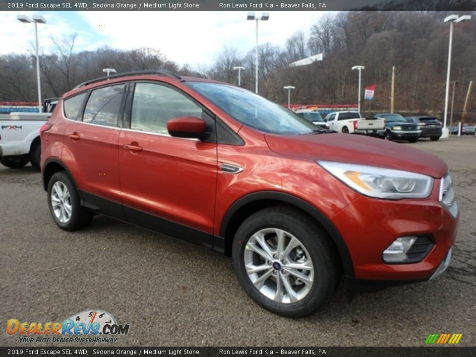 2019 Ford Escape SEL 4WD Sedona Orange / Medium Light Stone Photo #9