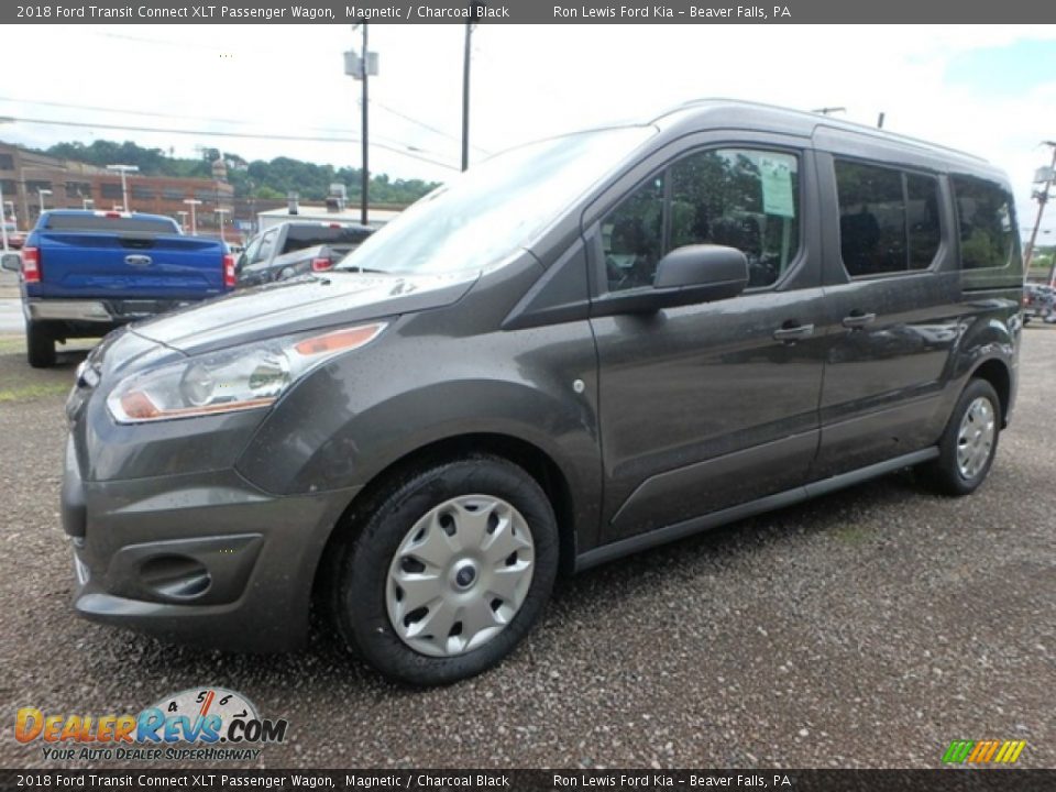 2018 Ford Transit Connect XLT Passenger Wagon Magnetic / Charcoal Black Photo #7