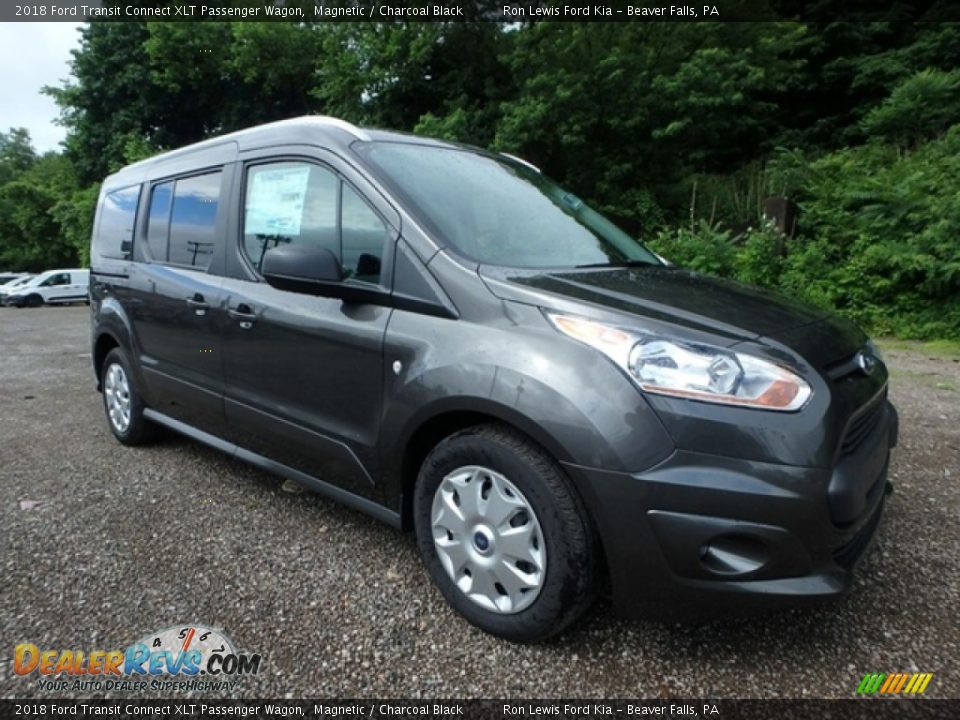 2018 Ford Transit Connect XLT Passenger Wagon Magnetic / Charcoal Black Photo #9