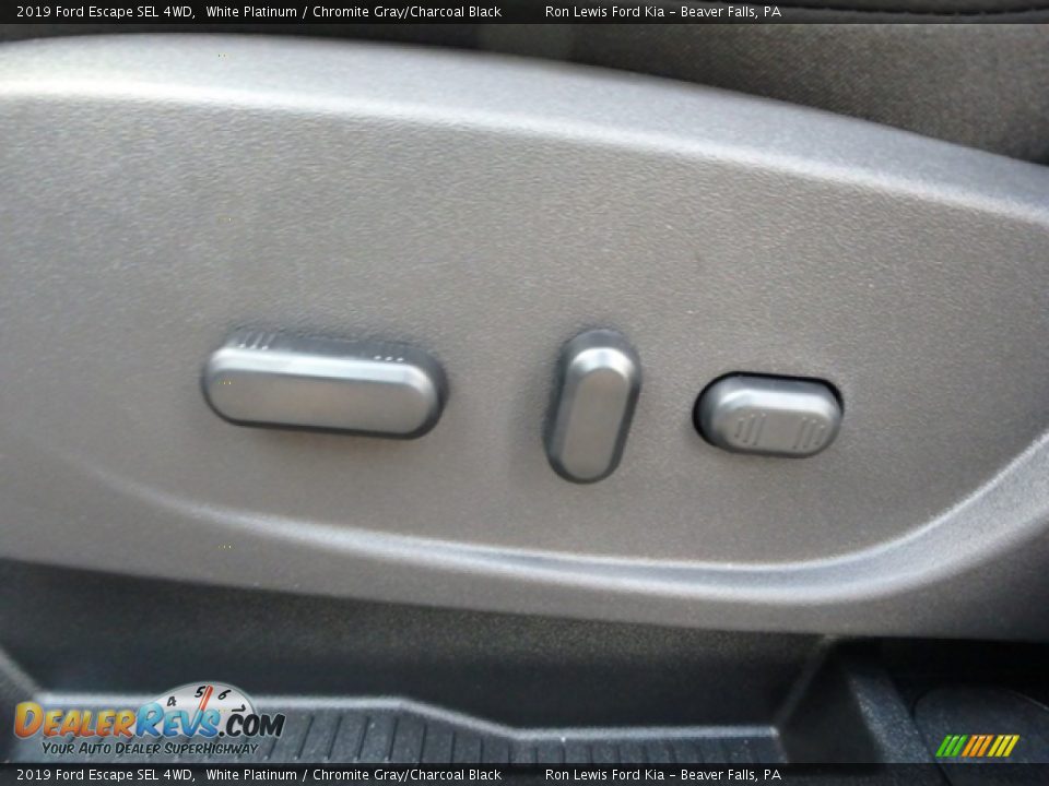 2019 Ford Escape SEL 4WD White Platinum / Chromite Gray/Charcoal Black Photo #16