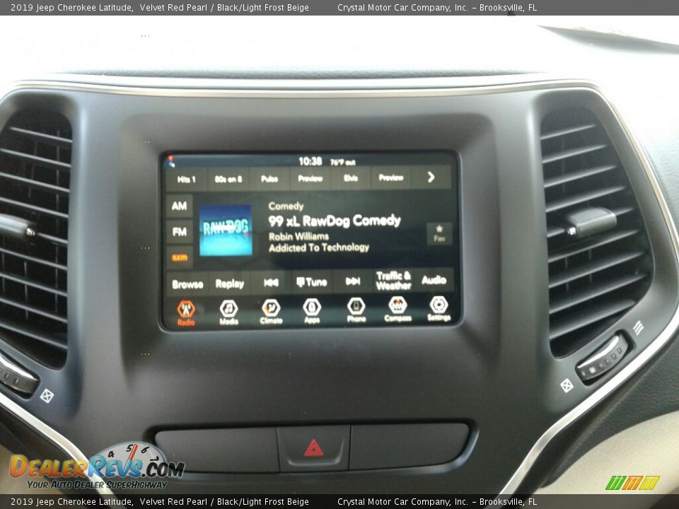 2019 Jeep Cherokee Latitude Velvet Red Pearl / Black/Light Frost Beige Photo #15