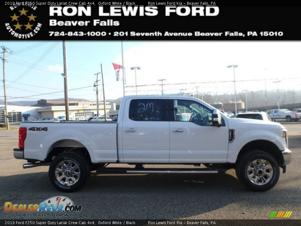 2019 Ford F250 Super Duty Lariat Crew Cab 4x4 Oxford White / Black Photo #1