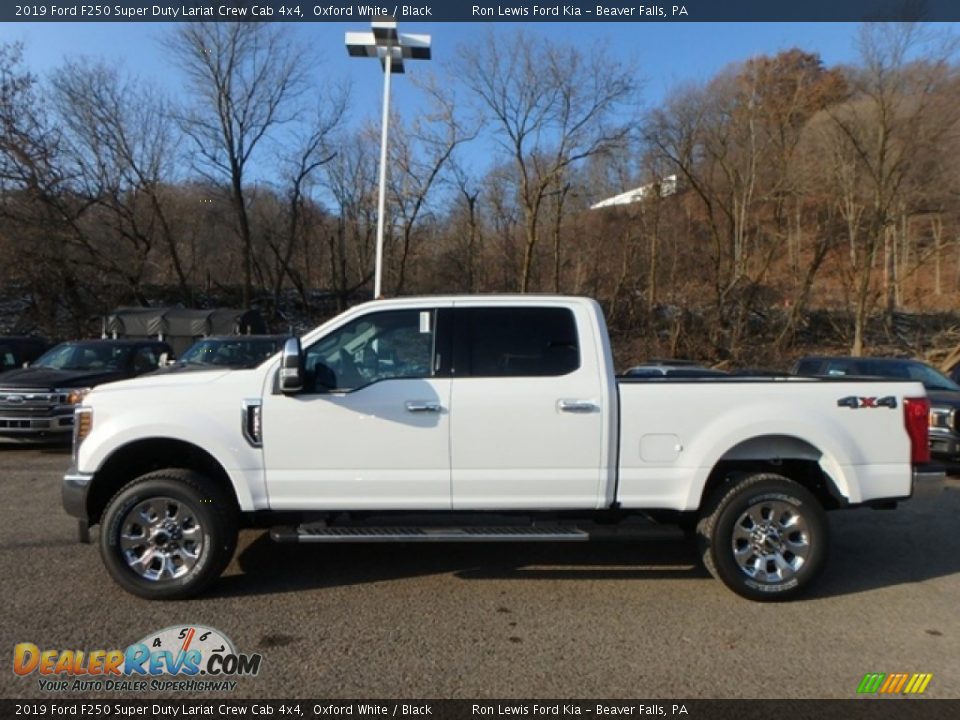 2019 Ford F250 Super Duty Lariat Crew Cab 4x4 Oxford White / Black Photo #5