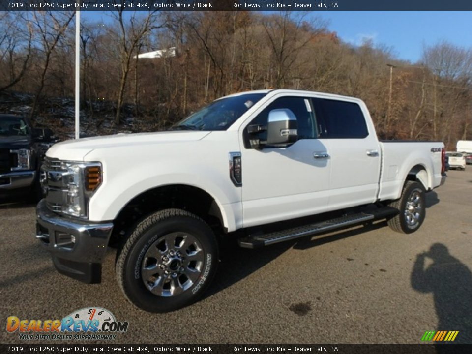 2019 Ford F250 Super Duty Lariat Crew Cab 4x4 Oxford White / Black Photo #6