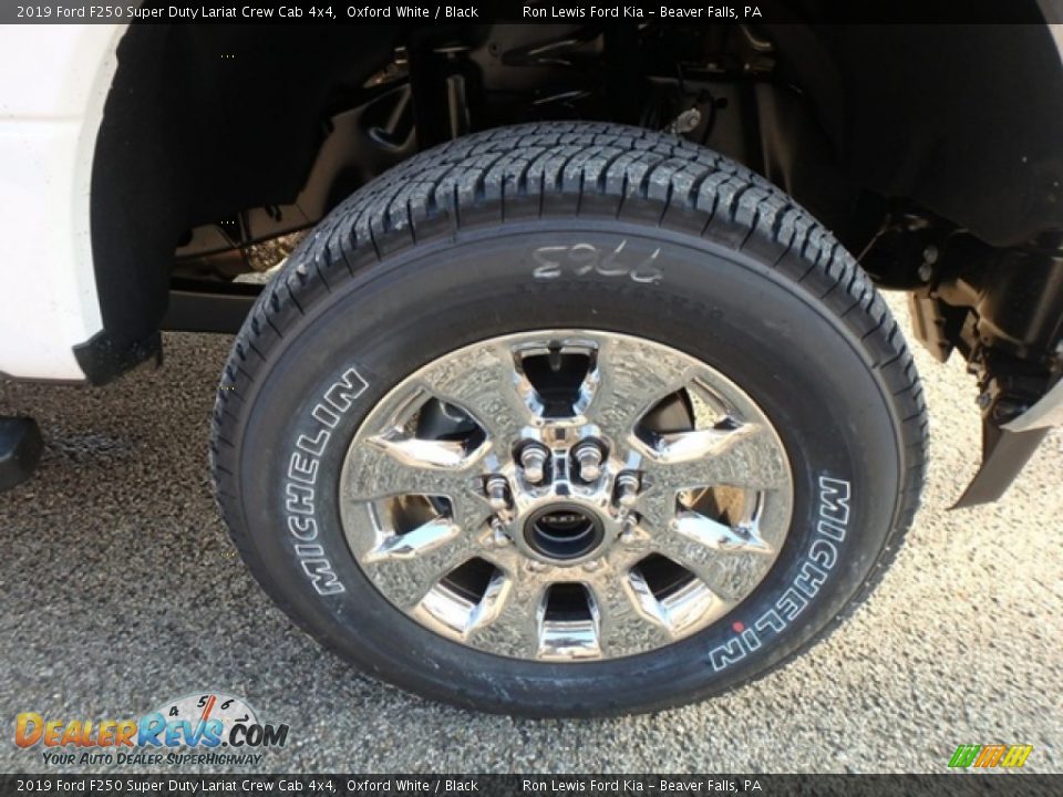 2019 Ford F250 Super Duty Lariat Crew Cab 4x4 Oxford White / Black Photo #9