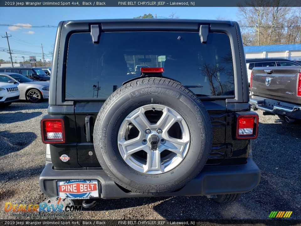 2019 Jeep Wrangler Unlimited Sport 4x4 Black / Black Photo #5