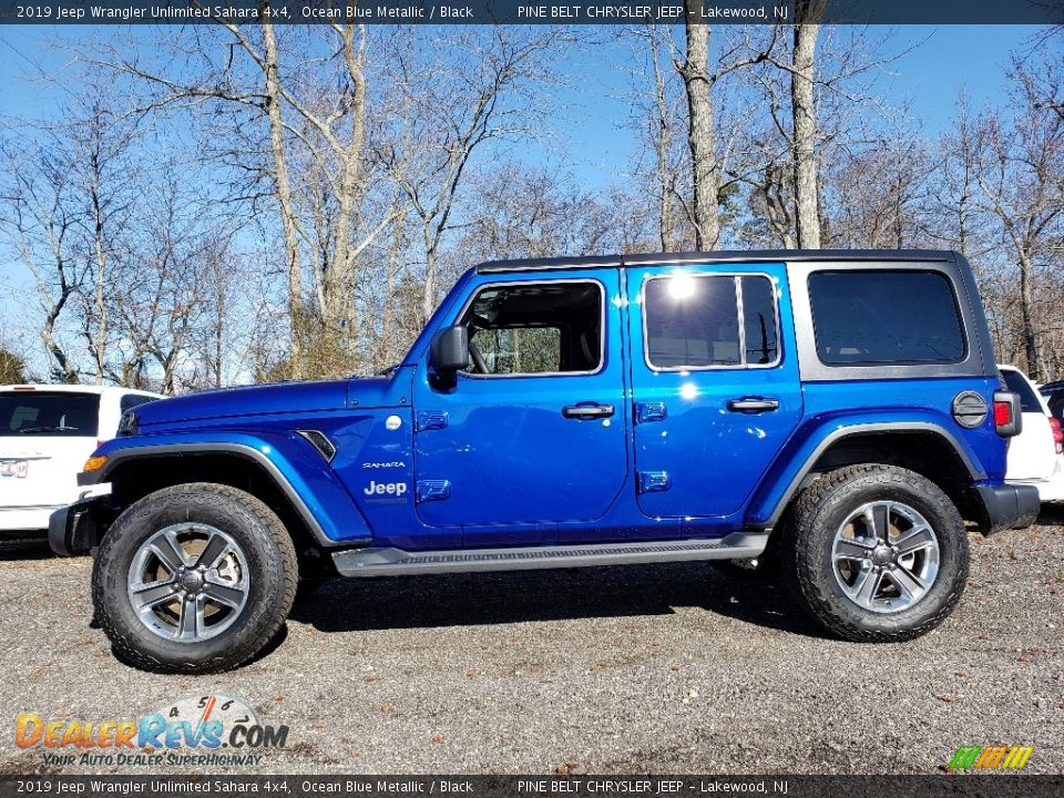 Ocean Blue Metallic 2019 Jeep Wrangler Unlimited Sahara 4x4 Photo #3