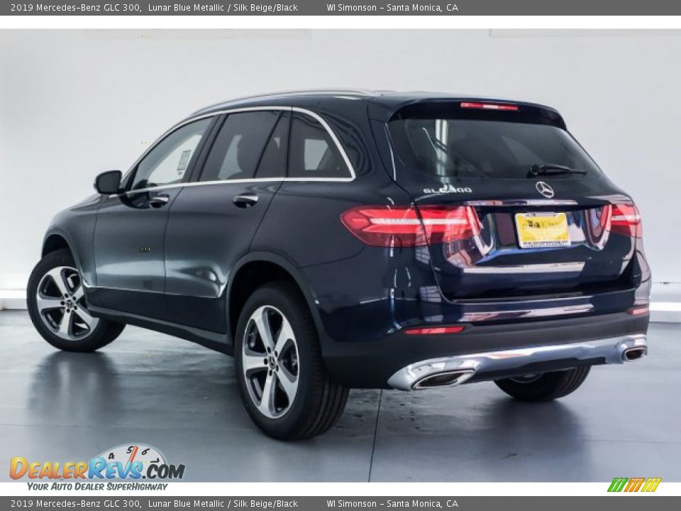 2019 Mercedes-Benz GLC 300 Lunar Blue Metallic / Silk Beige/Black Photo #2