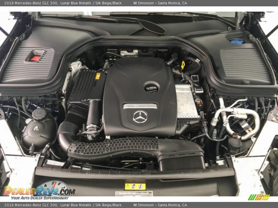 2019 Mercedes-Benz GLC 300 Lunar Blue Metallic / Silk Beige/Black Photo #8