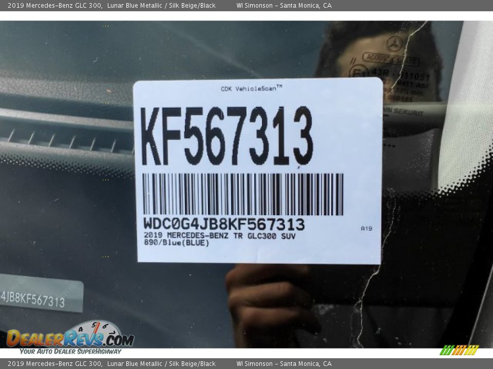 2019 Mercedes-Benz GLC 300 Lunar Blue Metallic / Silk Beige/Black Photo #11