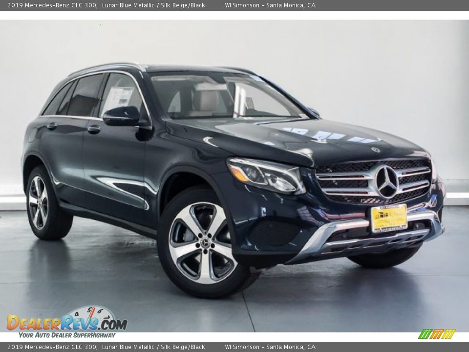 2019 Mercedes-Benz GLC 300 Lunar Blue Metallic / Silk Beige/Black Photo #12
