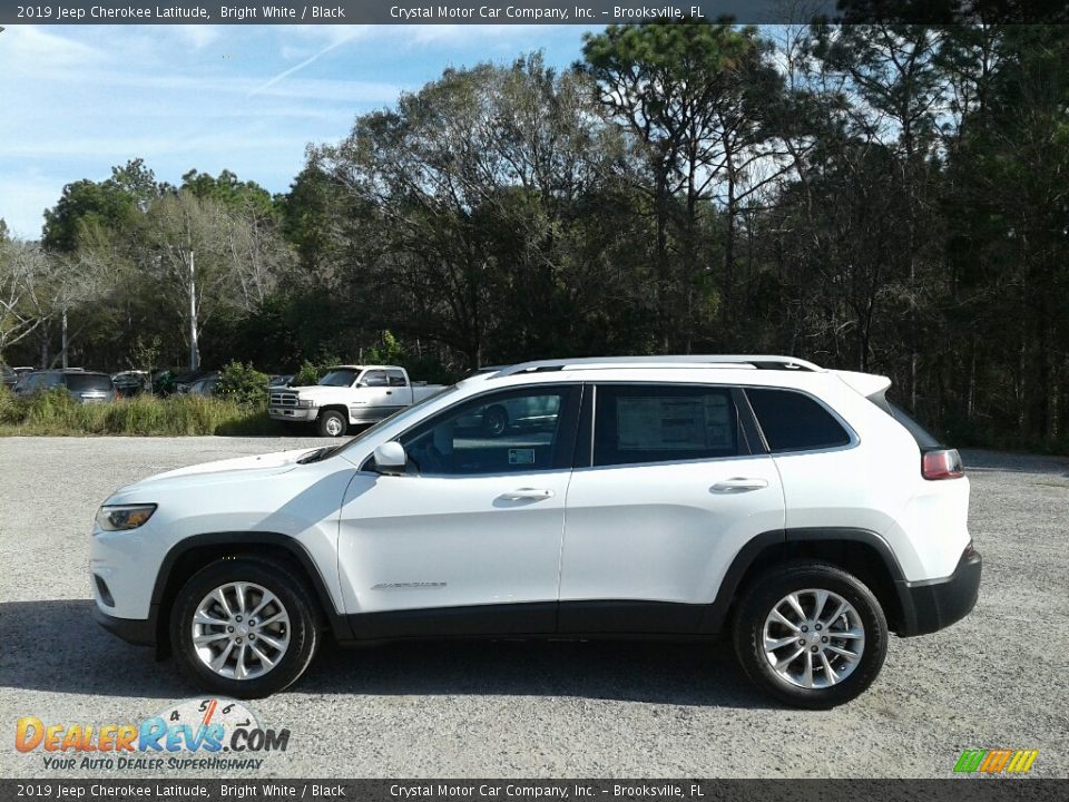 2019 Jeep Cherokee Latitude Bright White / Black Photo #2
