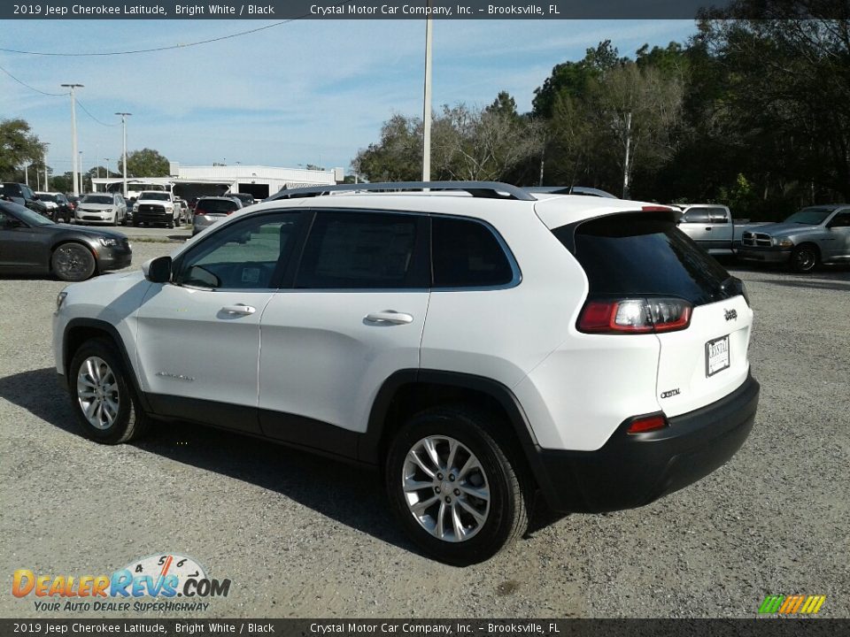 2019 Jeep Cherokee Latitude Bright White / Black Photo #3
