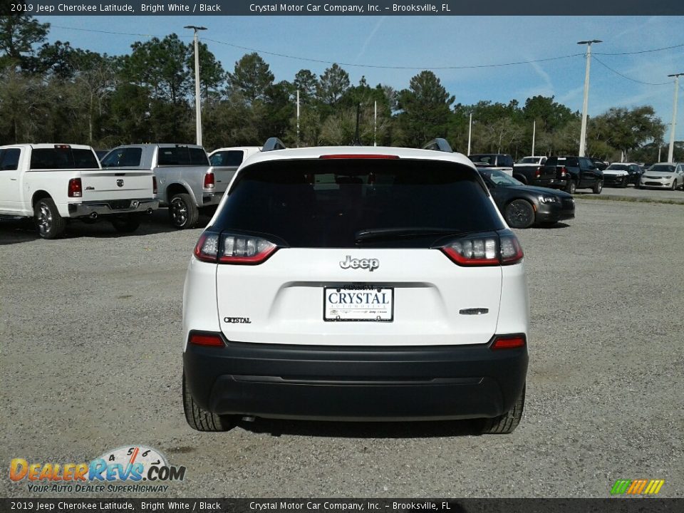 2019 Jeep Cherokee Latitude Bright White / Black Photo #4