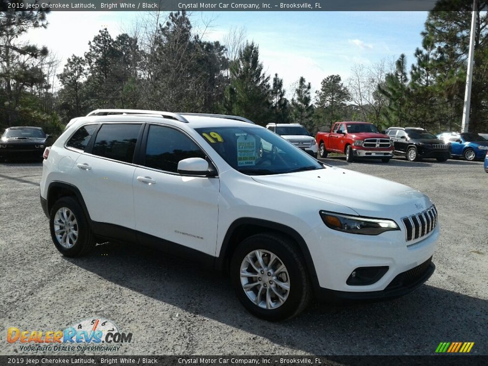 2019 Jeep Cherokee Latitude Bright White / Black Photo #7