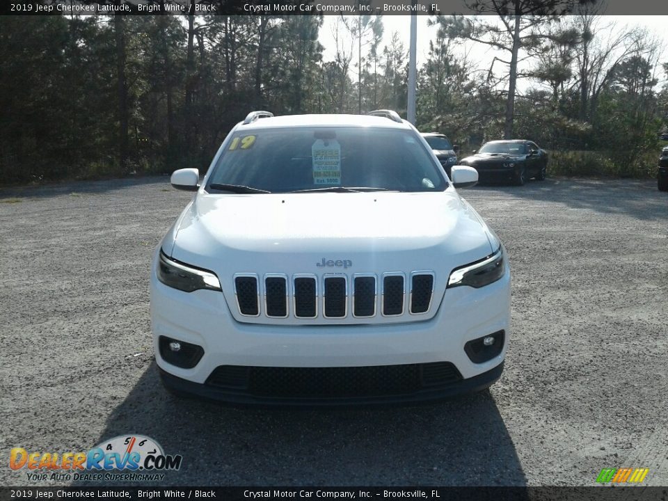 2019 Jeep Cherokee Latitude Bright White / Black Photo #8