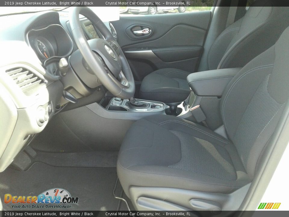 2019 Jeep Cherokee Latitude Bright White / Black Photo #9
