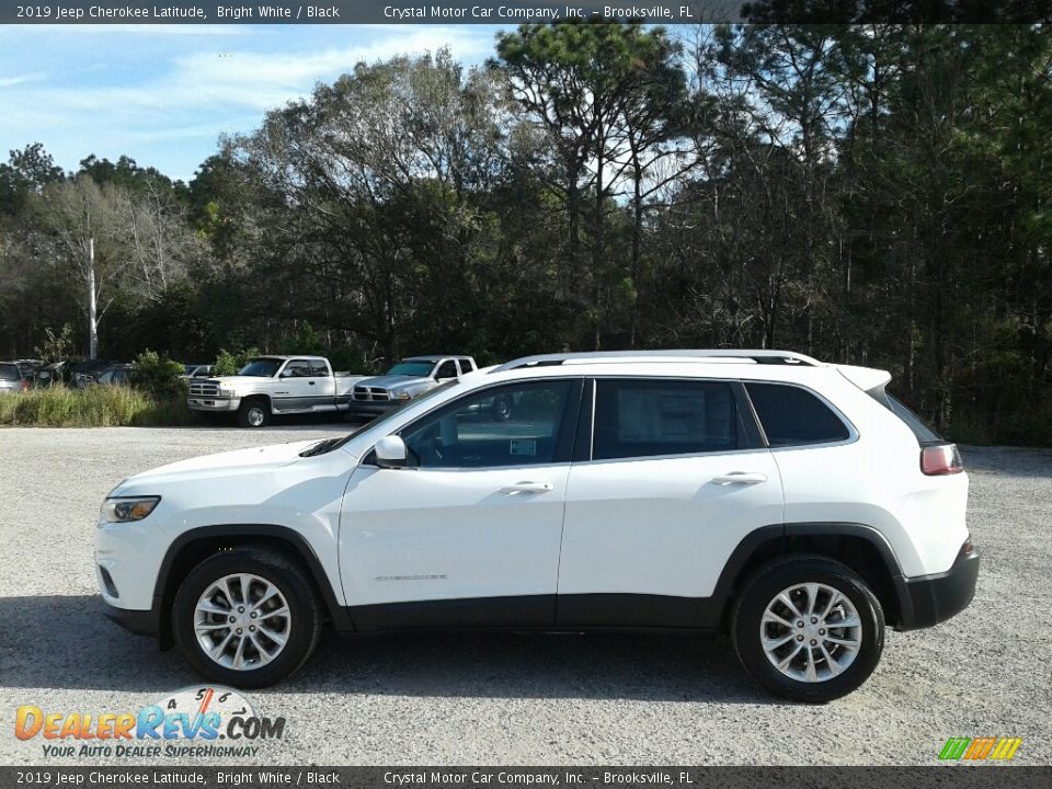 2019 Jeep Cherokee Latitude Bright White / Black Photo #2