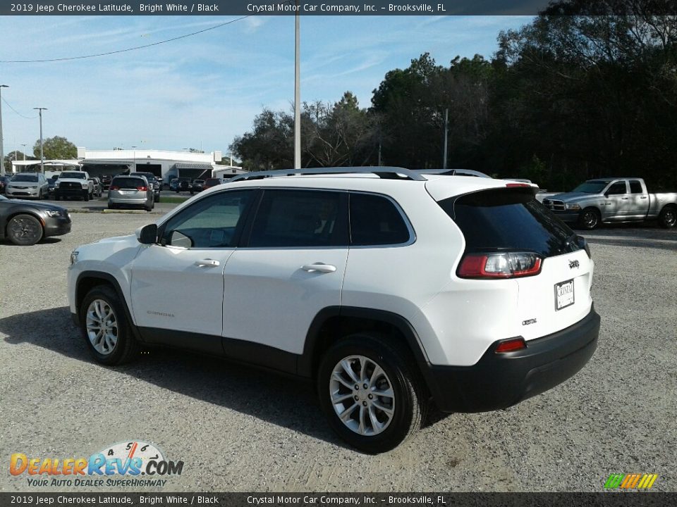 2019 Jeep Cherokee Latitude Bright White / Black Photo #3