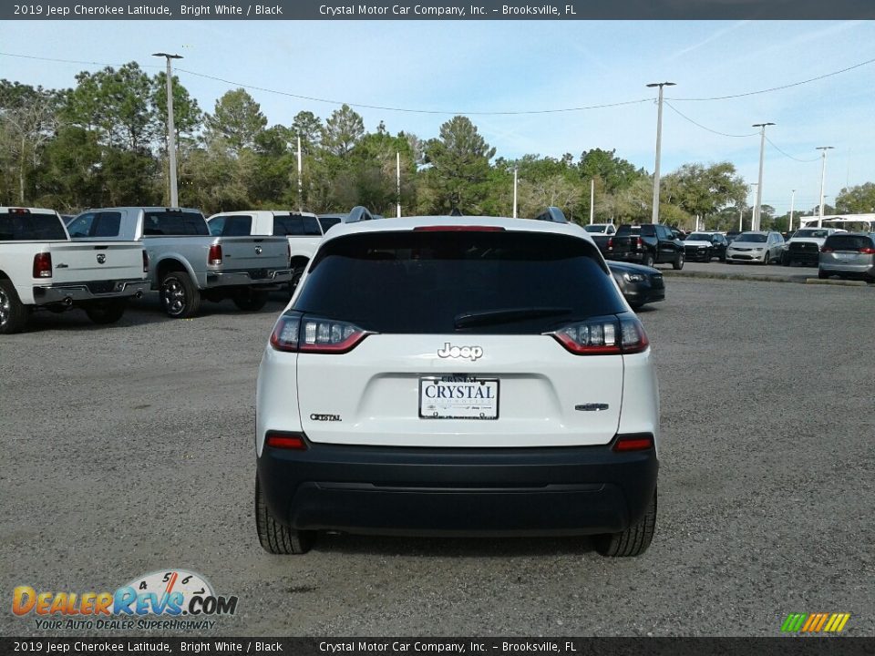 2019 Jeep Cherokee Latitude Bright White / Black Photo #4