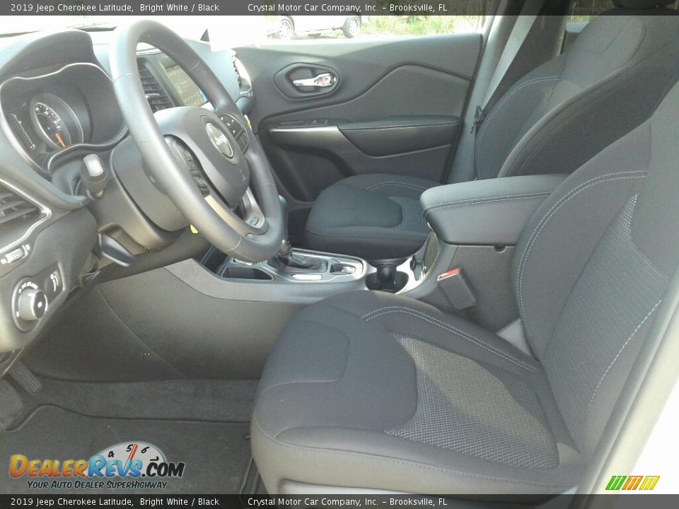 2019 Jeep Cherokee Latitude Bright White / Black Photo #9