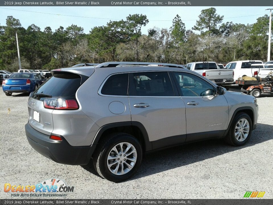 2019 Jeep Cherokee Latitude Billet Silver Metallic / Black Photo #5