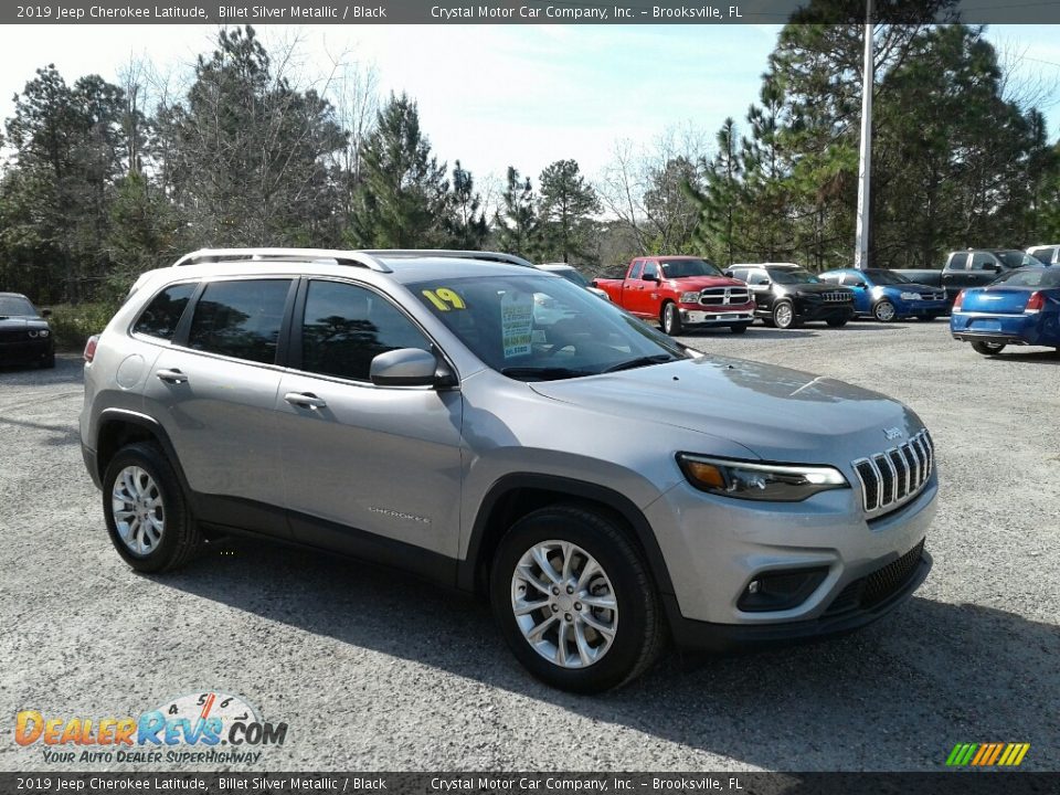 2019 Jeep Cherokee Latitude Billet Silver Metallic / Black Photo #7