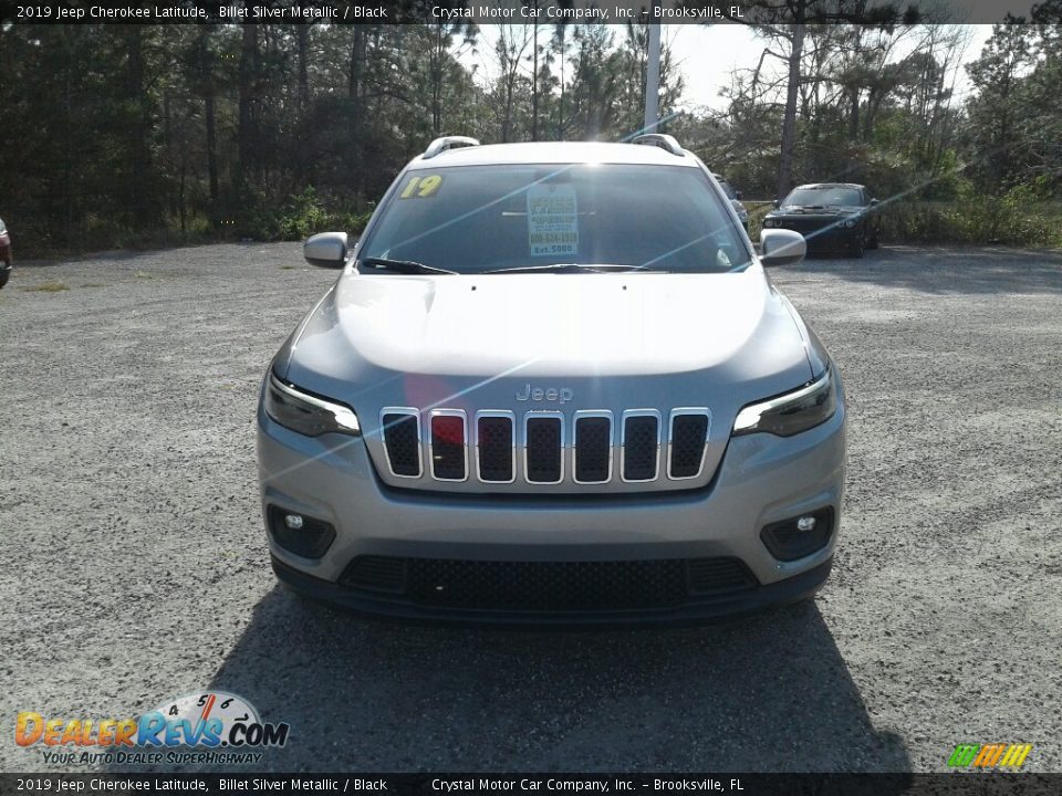 2019 Jeep Cherokee Latitude Billet Silver Metallic / Black Photo #8