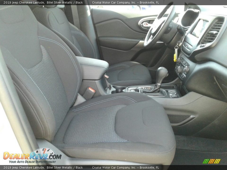 2019 Jeep Cherokee Latitude Billet Silver Metallic / Black Photo #12